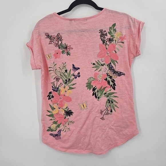 ARCHITEC Floral Butterfly Gardencore T SHIRT Size S - Picture 3 of 3